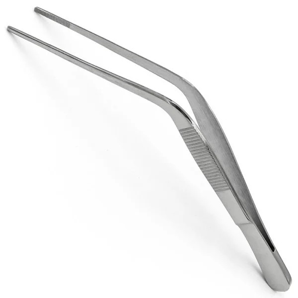 PI-03-1204. Пінцет анатомічний вушний по Вільде (Wilde), горизонтально-зігнутий, 140 мм. PARADISE.